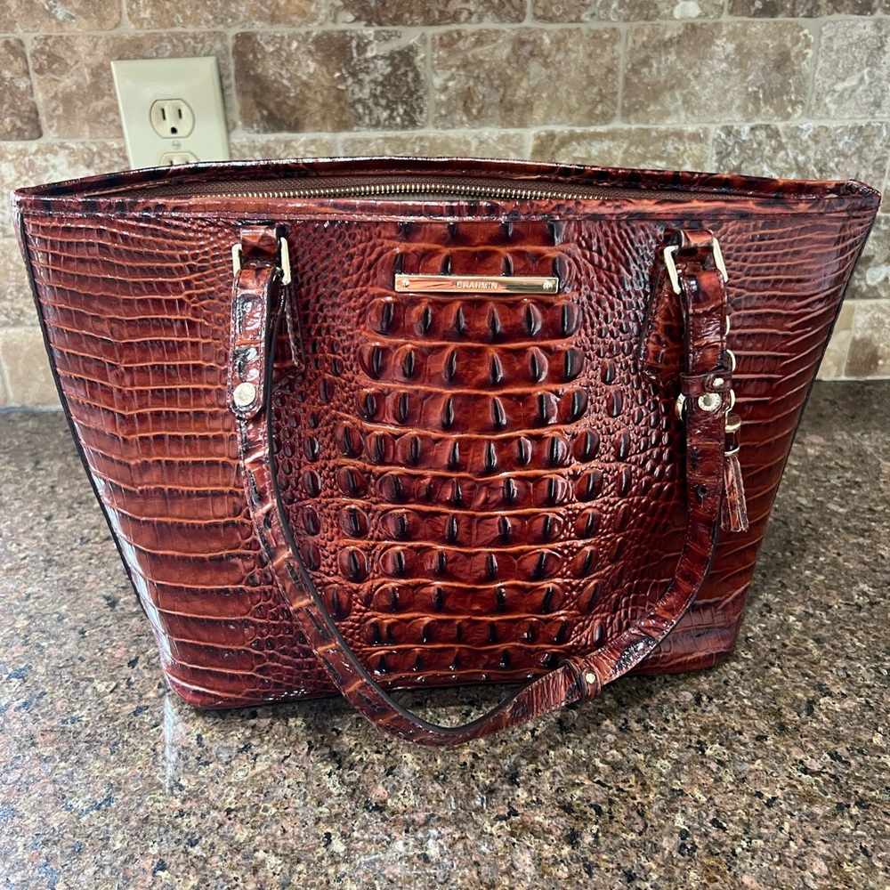 Brahmin Handbag with Matching Wallet